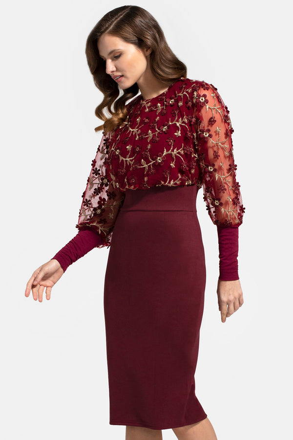 Hot Squash Embroidered Emma Dress