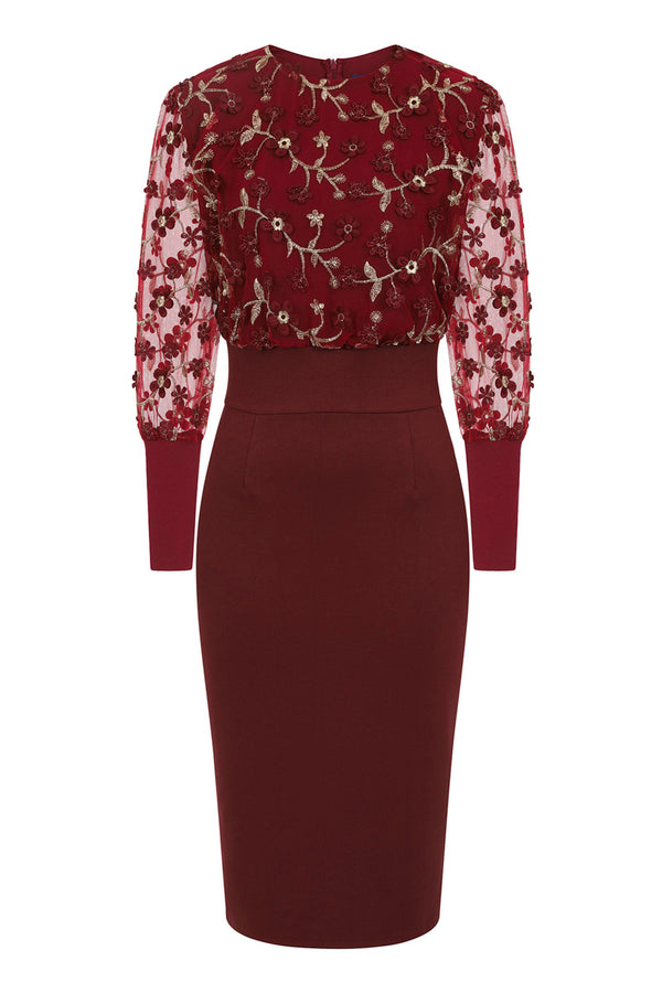 Hot Squash Embroidered Emma Dress