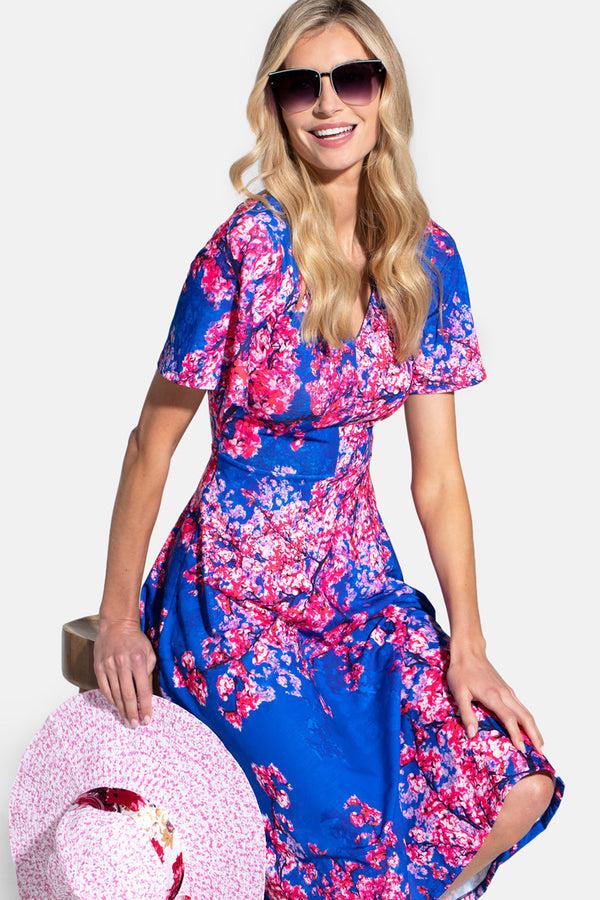 Hot Squash Fit And Flare Midi Dress