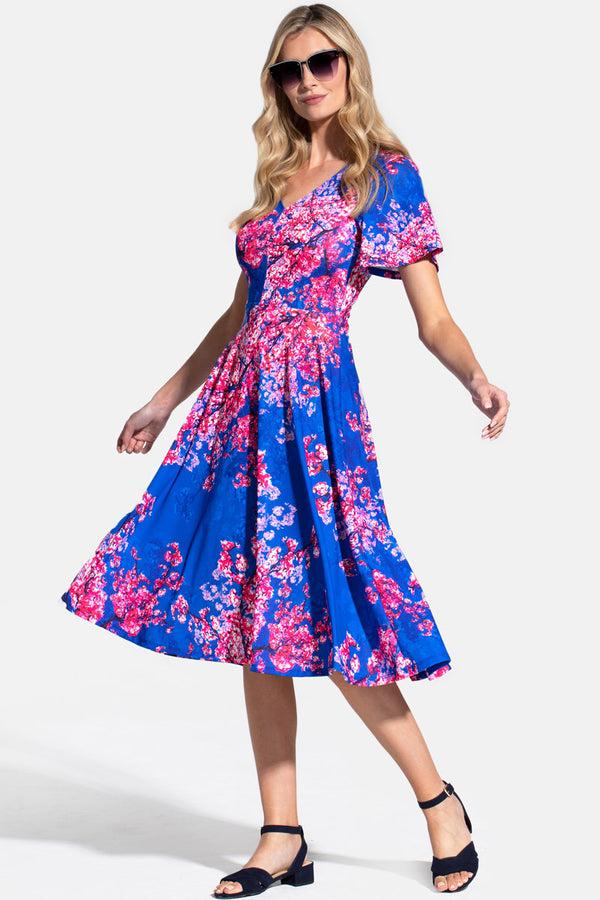 Hot Squash Fit And Flare Midi Dress