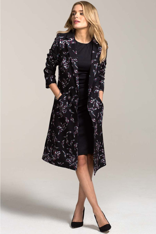 hot squash Floral Charlotte Coat