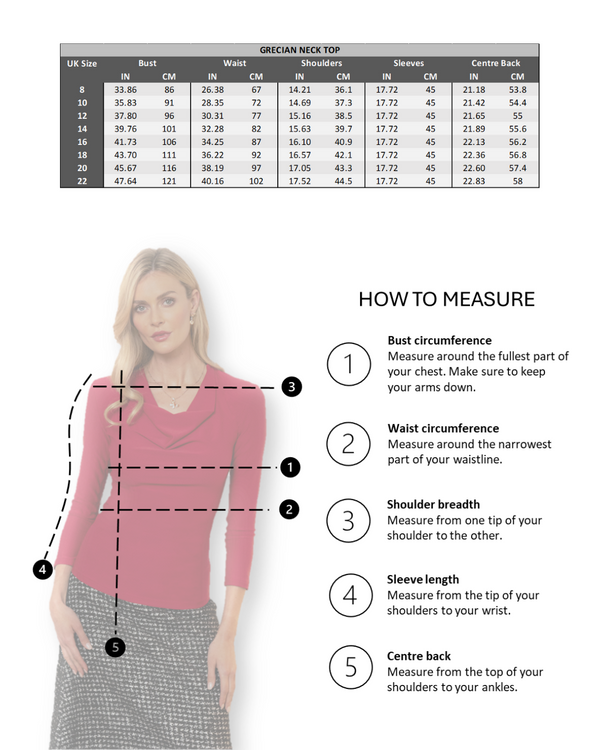 Hot Squash Grecian Neck Top Black