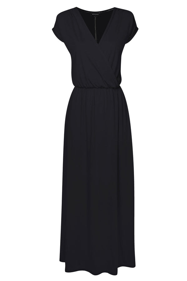 Hot Squash Jersey Maxi Dress Black