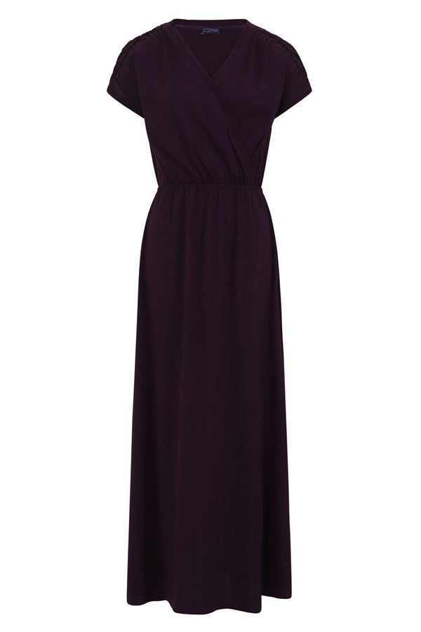 Hot Squash Jersey Maxi Dress Damson