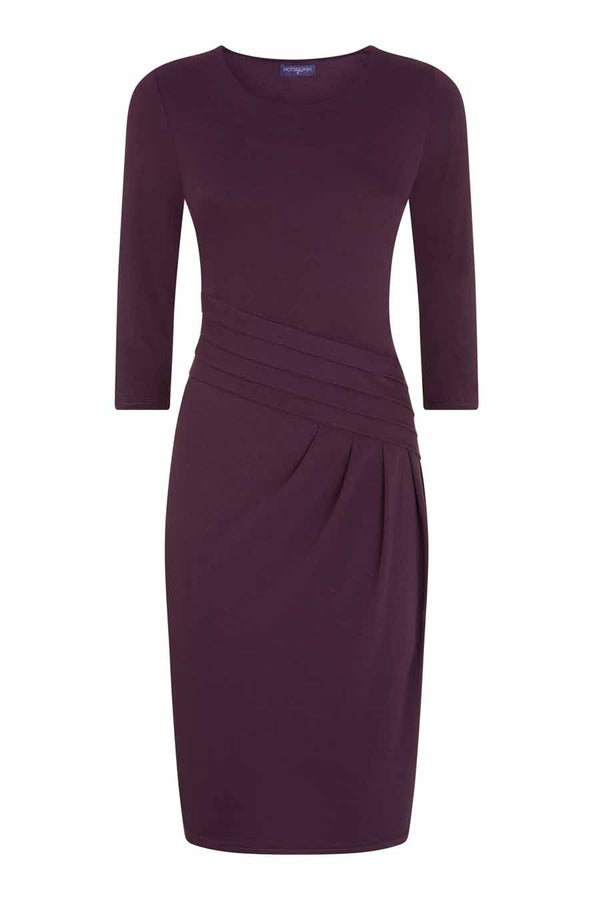 Hot Squash Jersey Pleat Waist Dress