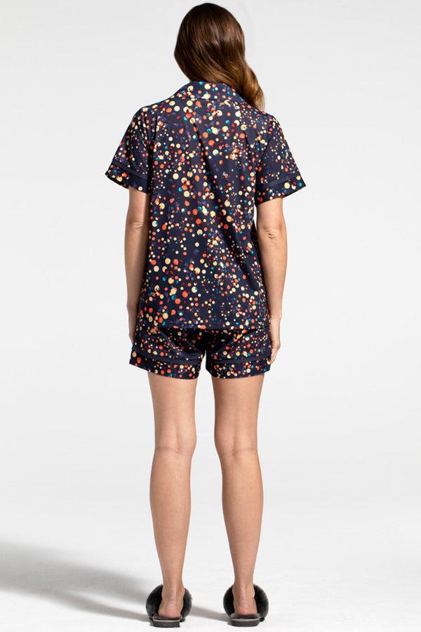 Hot Squash Jersey Shorts Pyjama Set With Buttons