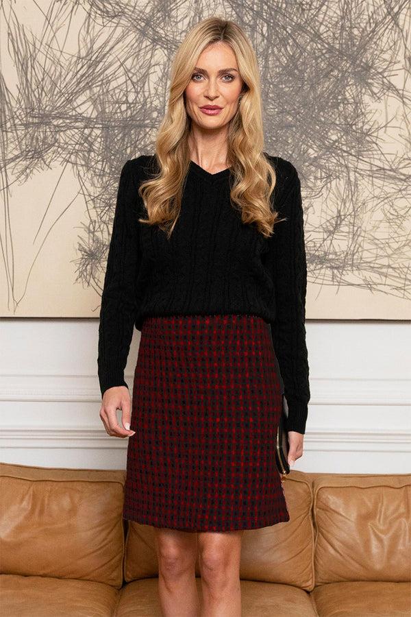 hot squash Knee Length Office Skirt