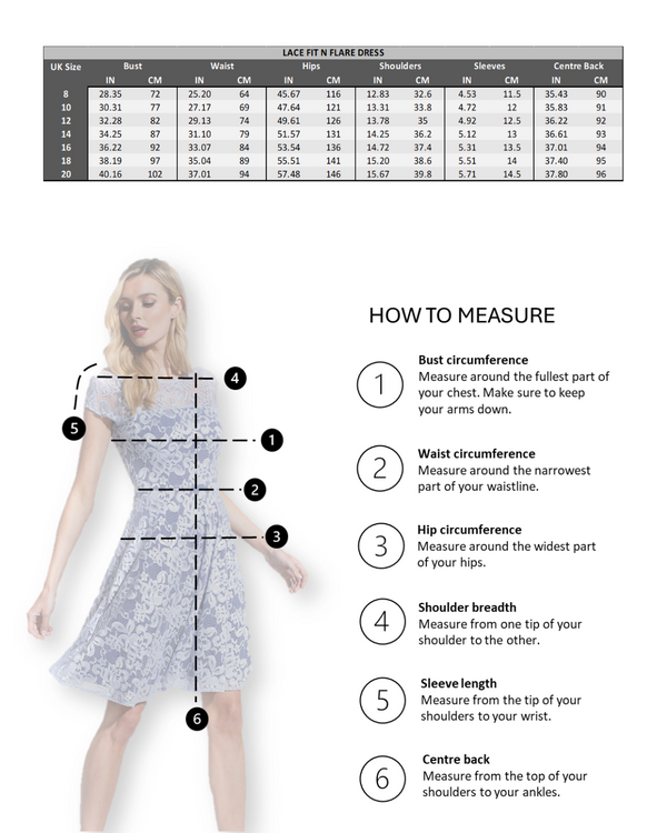 Hot Squash Lace Fit N Flare Dress Royal Blue