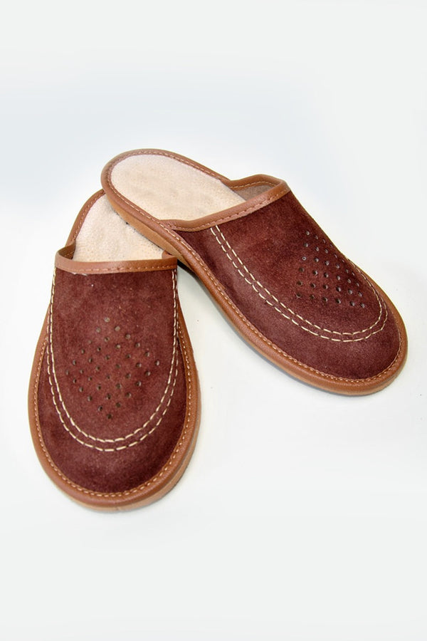 hot squash Leather Featherweight Men's Slippers