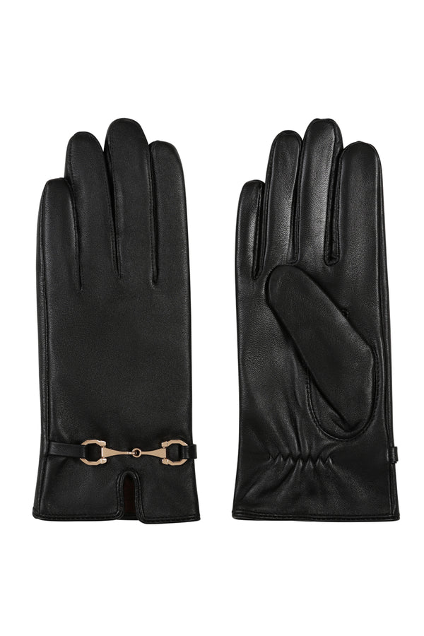 hot squash Leather Gloves with Buckle