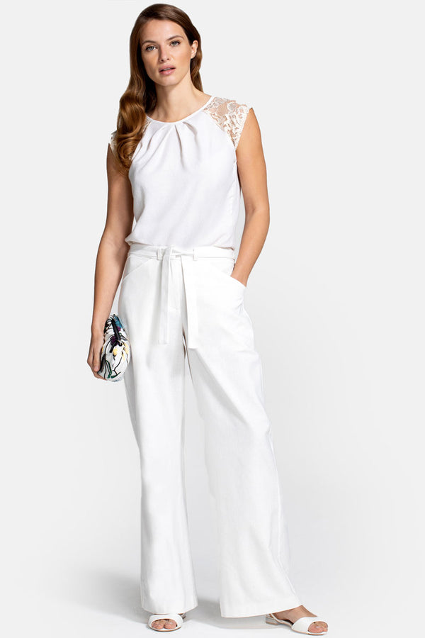 Hot Squash Linen Trousers Cream