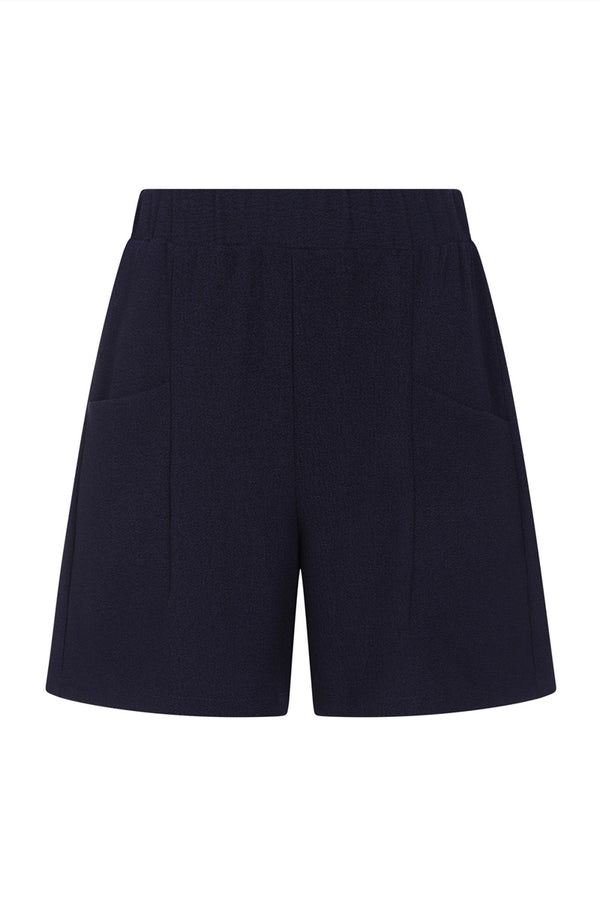 Hot Squash Luxe Crepe Shorts Navy
