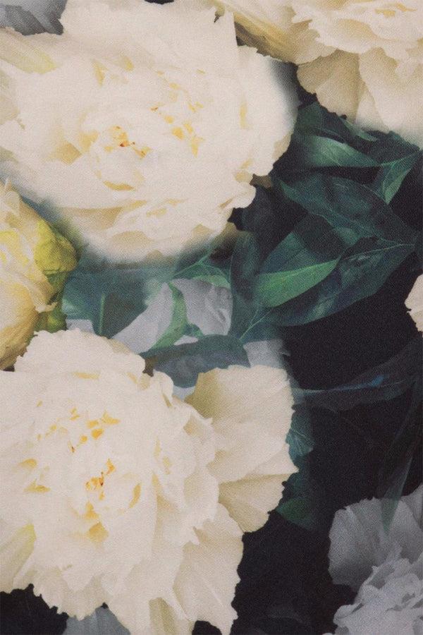 Hot Squash Midi Length Tea Dress White Rose