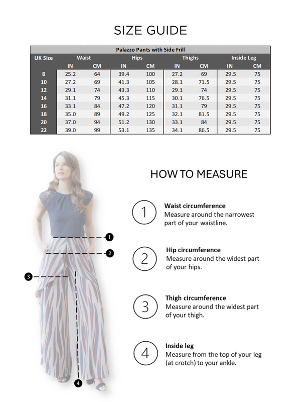 Hot Squash Palazzo Pants With Side Frill