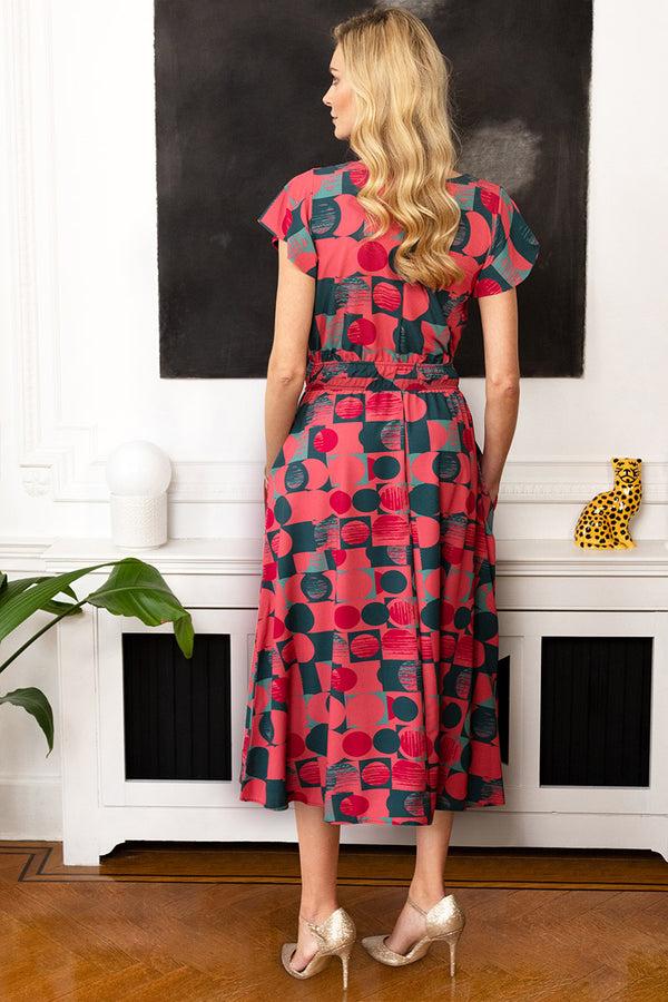 Hot Squash Petite Chiffon Midi Dress