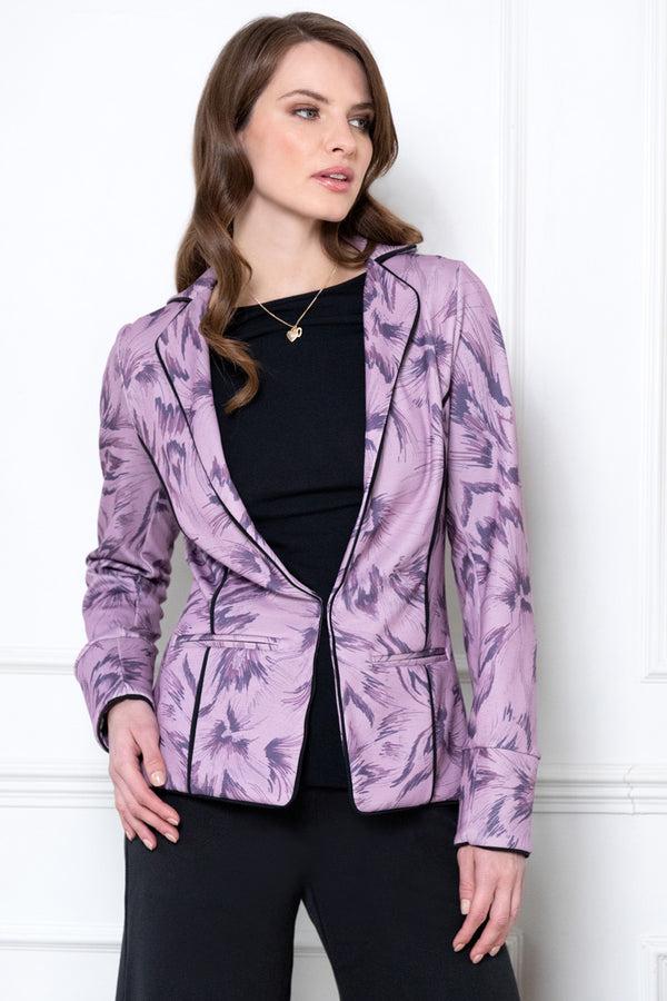 Hot Squash Piping Detail Jacket Lavender Phoenix