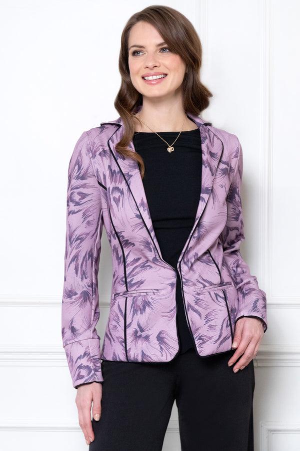 Hot Squash Piping Detail Jacket Lavender Phoenix
