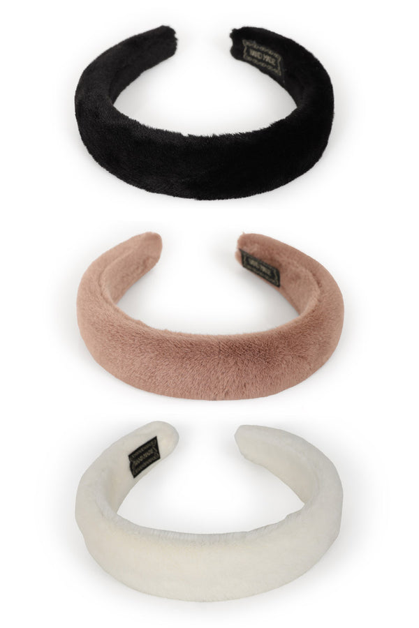 Hot Squash Plush Fleece Headbands 3 Pack
