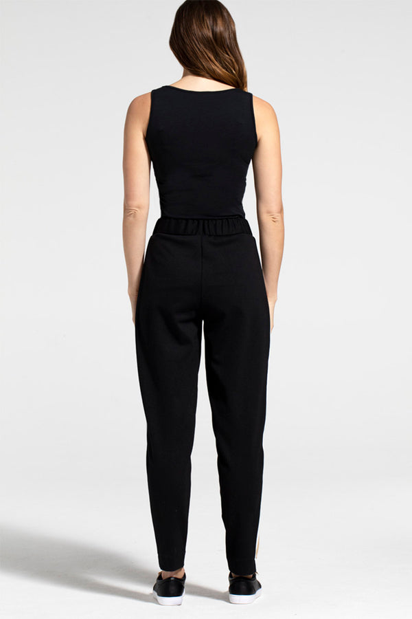 Hot Squash Ponte Trousers Black Cream