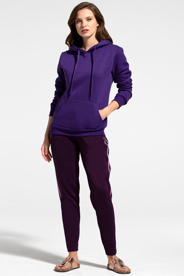 Hot Squash Ponte Trousers Damson