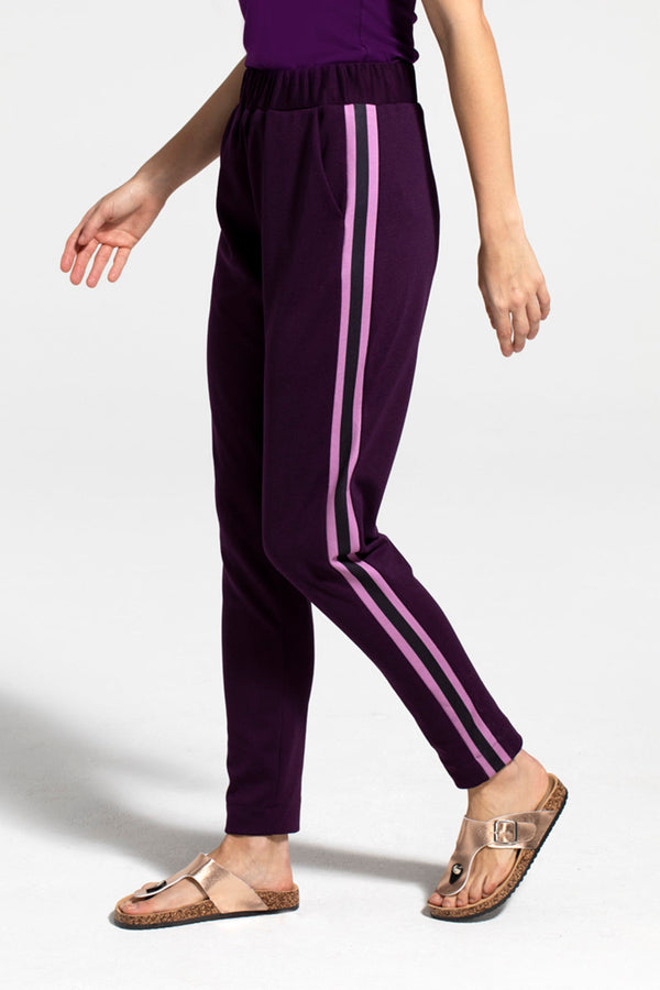 hot squash Ponte Trousers Damson