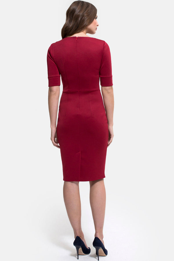 Hot Squash Richmond Ponte Dress Red