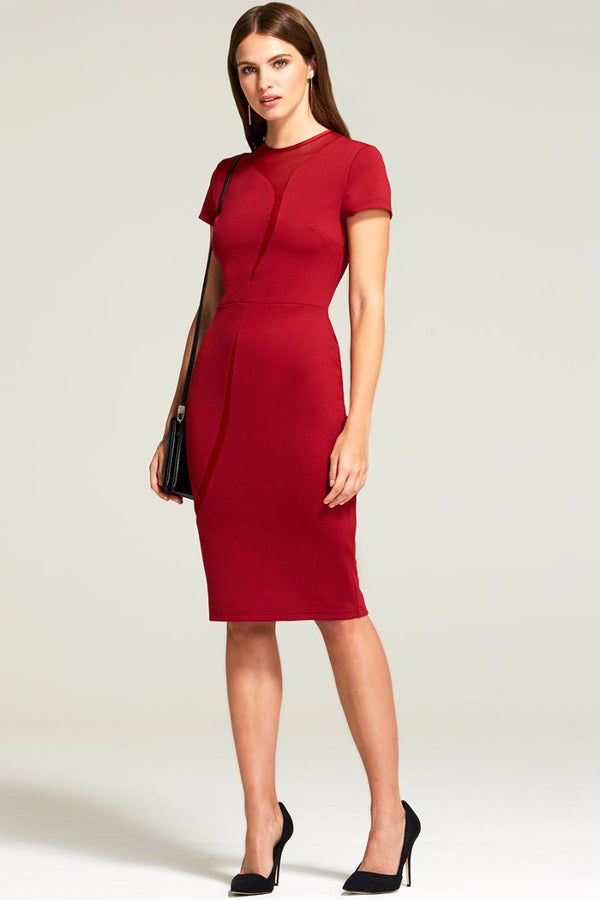 hot squash River Ponte Dress