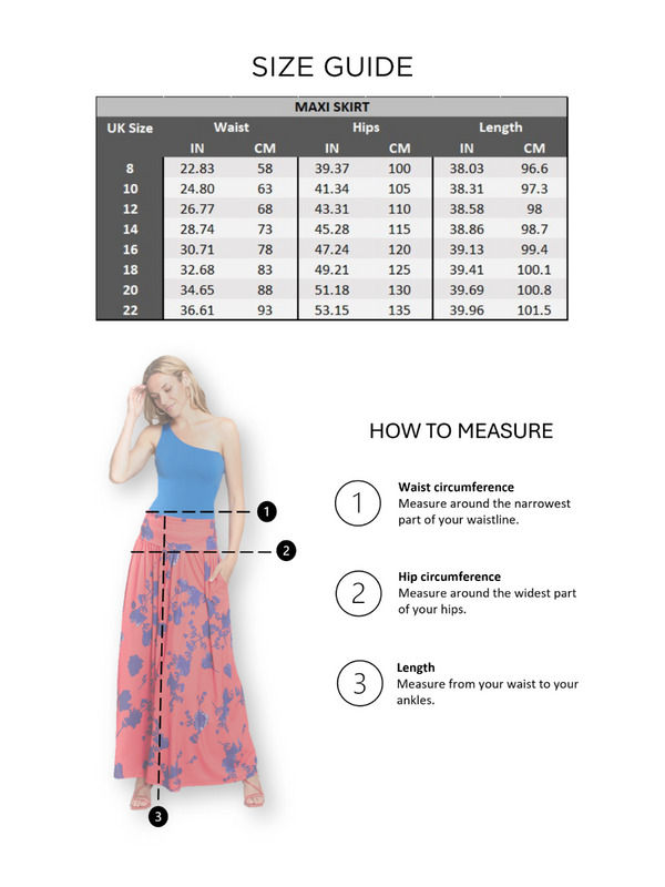 Hot Squash Roll Top Maxi Skirt Woodland Teal