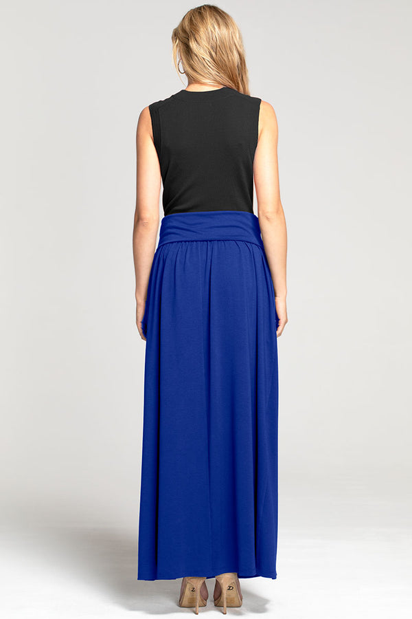 Hot Squash Roll Top Maxi Skirt