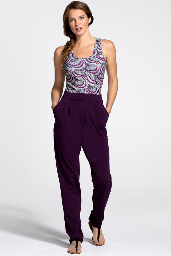 hot squash Slouch n Glam Trousers Damson