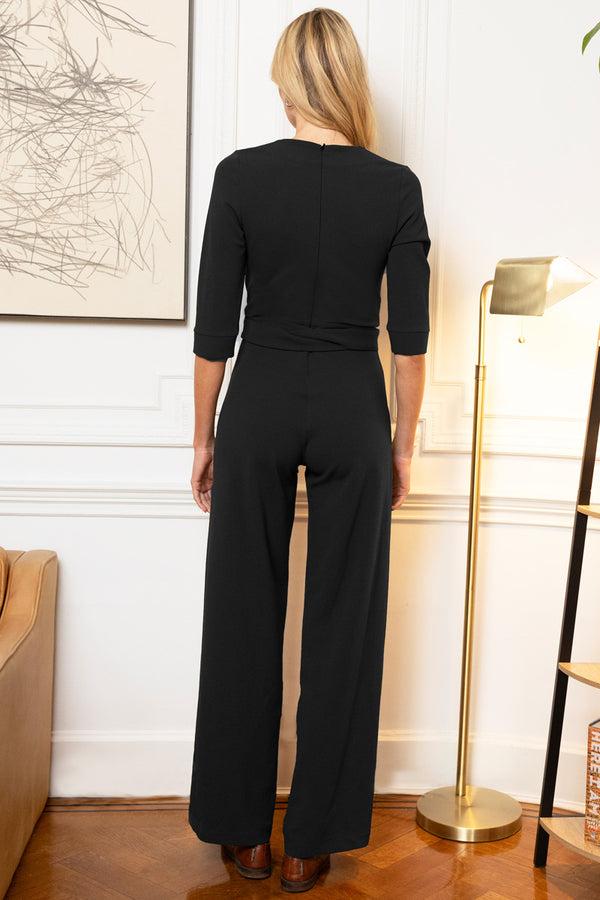 Hot Squash Smart Scuba Jumpsuit With Buttons Black