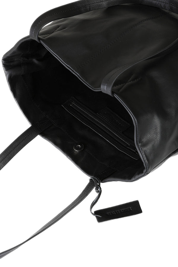 Hot Squash Soft Leather Shopper Black