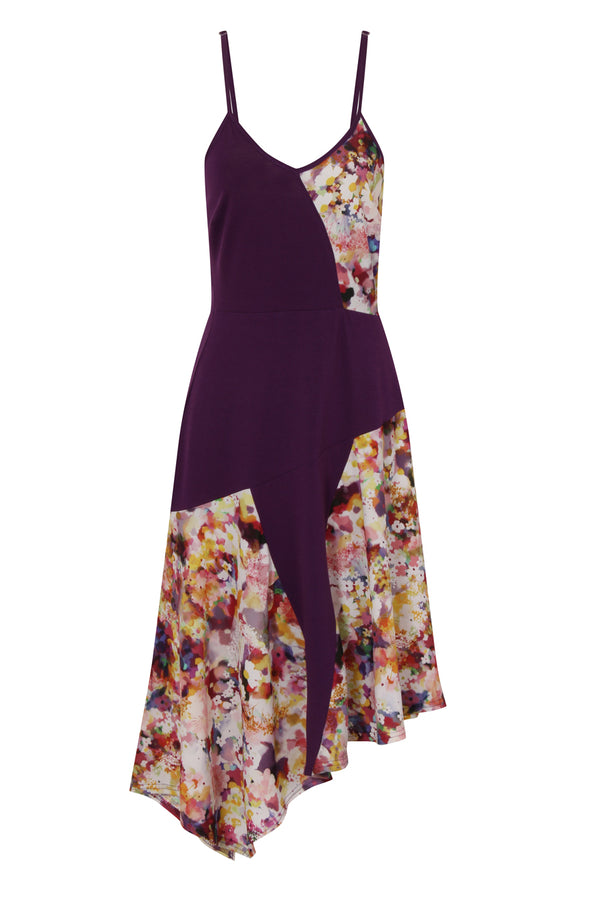 Hot Squash Spaghetti Strap Floral Dress