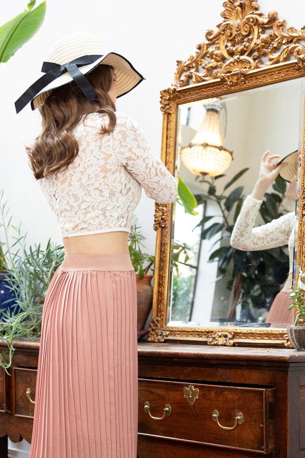 Hot Squash Stripe Detail Womens Sun Hat Beige