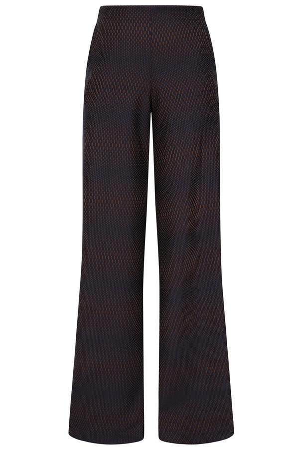 Hot Squash Textured Wide Leg Trouser