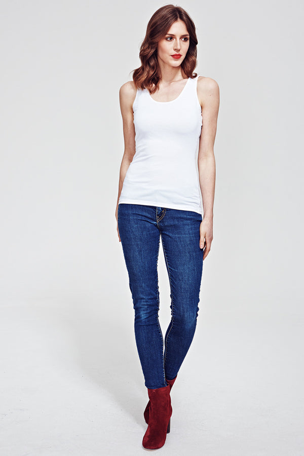 Hot Squash The Essential Vest Pure White