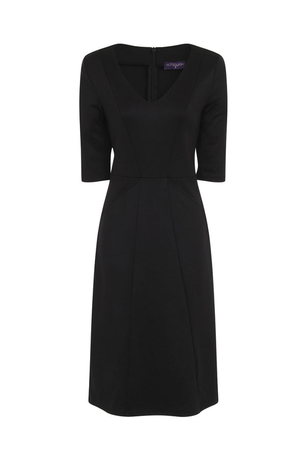 Hot Squash The Fitzrovia Ponte Dress Black