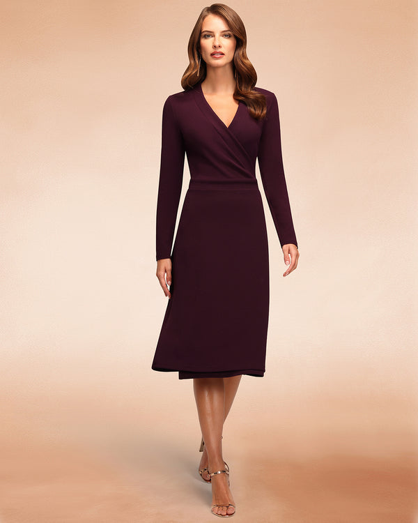Hot Squash The Wrap Dress Damson