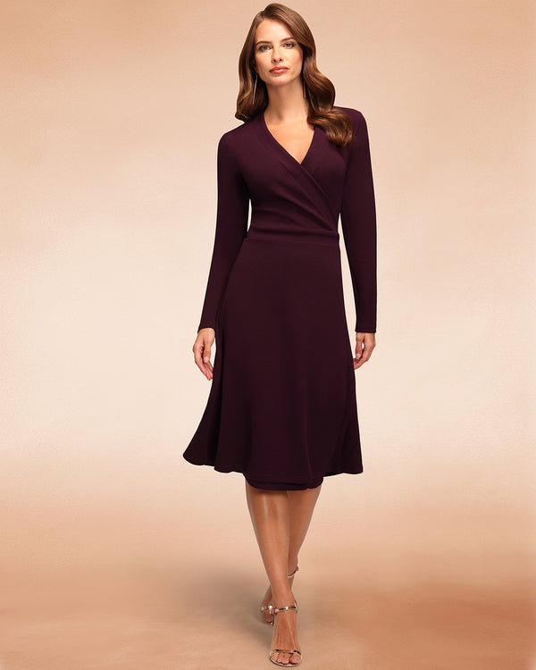 hot squash The Wrap Dress Damson