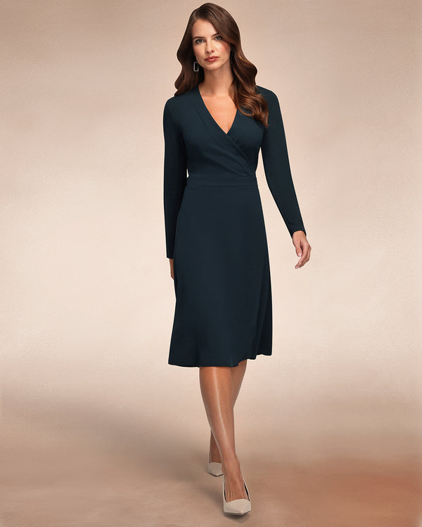 Hot Squash The Wrap Dress Woodland Teal