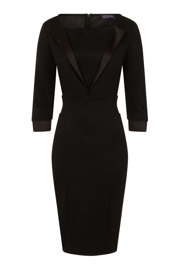Hot Squash Tuxedo Ponte Dress