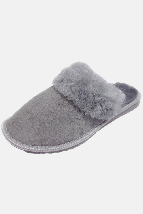 Hot Squash Women's Slip On Slippers Silver Grey