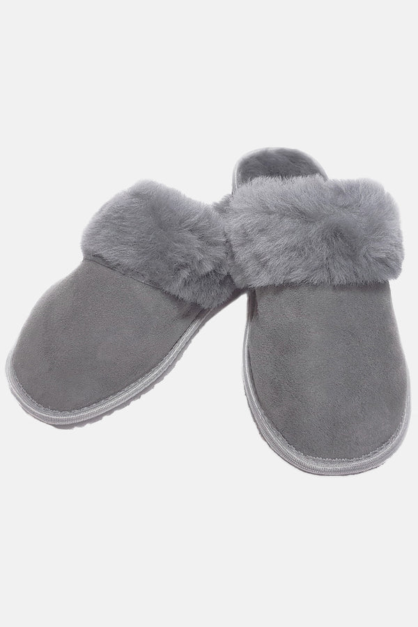 hot squash Women's Slip on Slippers Silver Grey