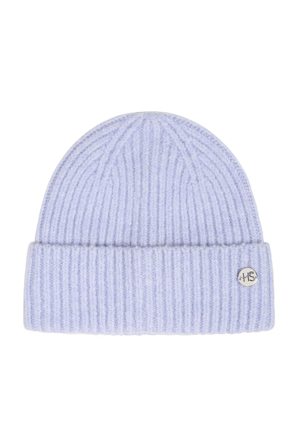 Hot Squash Womens Ribbed Beanie Hat Lilac
