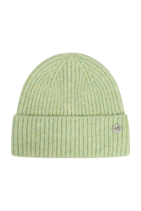Hot Squash Womens Ribbed Beanie Hat Lime