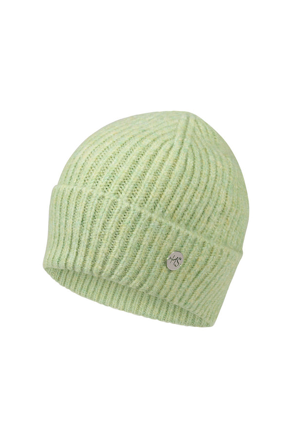 Hot Squash Womens Ribbed Beanie Hat Lime