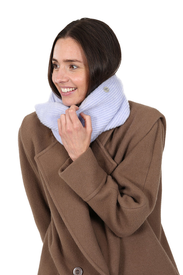 Hot Squash Womens Ribbed Snood Lilac