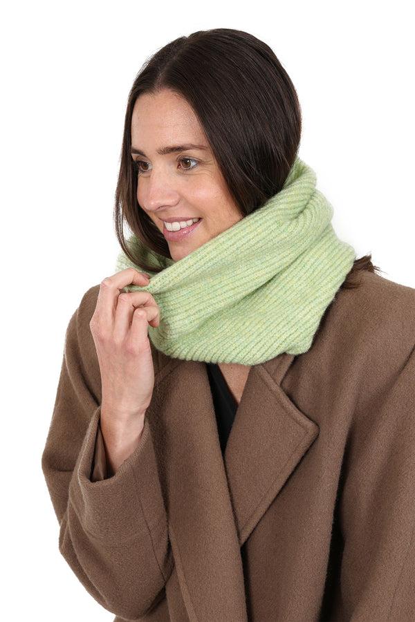 hot squash Womens Ribbed Snood Lime