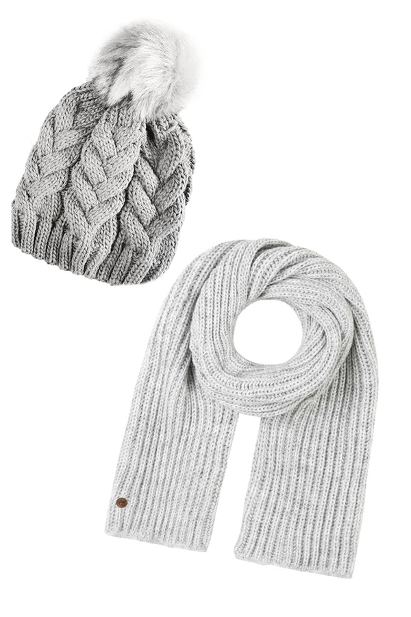 hot squash Womens Winter Beanie Hat and Scarf Set