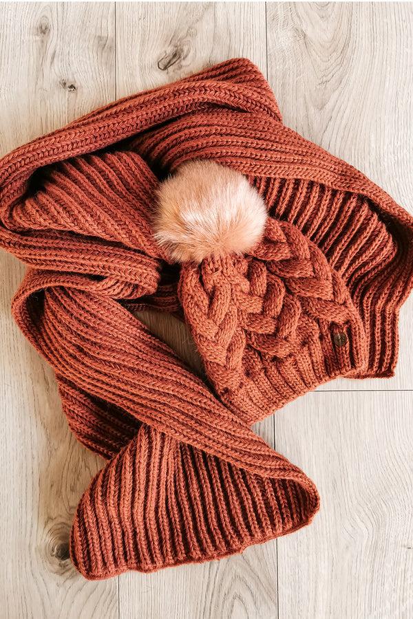 Hot Squash Womens Winter Beanie Hat Pecan Brown